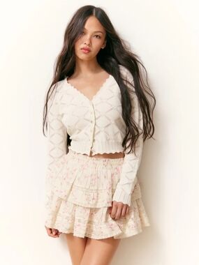 Love Shack Fancy Luna Rosa Fleur skirt